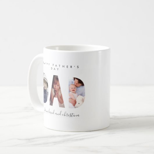 Mok vaders dag Gift for Dad Photo Mok (Voorkant links)