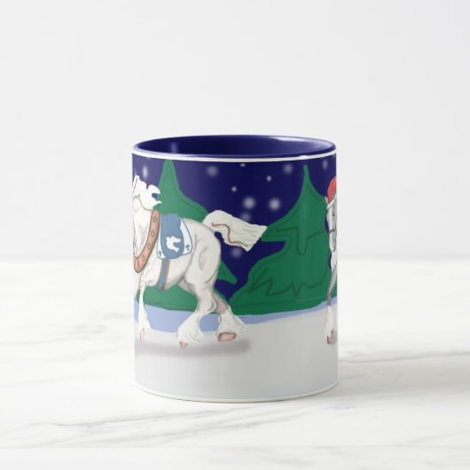 Mok vakantieontwerppaarden (Midden)