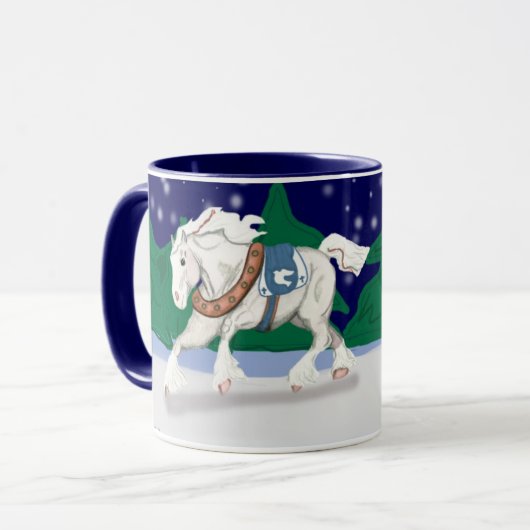 Mok vakantieontwerppaarden (Voorkant links)