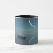 mok van 14 oz met "Vreedzaam" beeld (Midden)