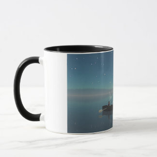 mok van 14 oz met "Vreedzaam" beeld