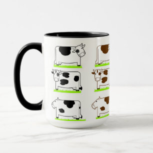 Mok van 15oz aangepast koeienkoffie-Boerderij door