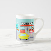 Mok van 1950's Diner Bone China (Rechts)