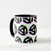 mok van 45 rpm-recordadapter (Voorkant links)