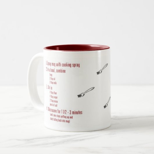 mok van 5 minuten Chocolaatzak Recipe (Voorkant links)