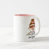 Mok van aangestelde leraar Brunette (Voorkant rechts)