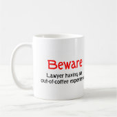 Mok van advocaat uit koffieervaring (Links)