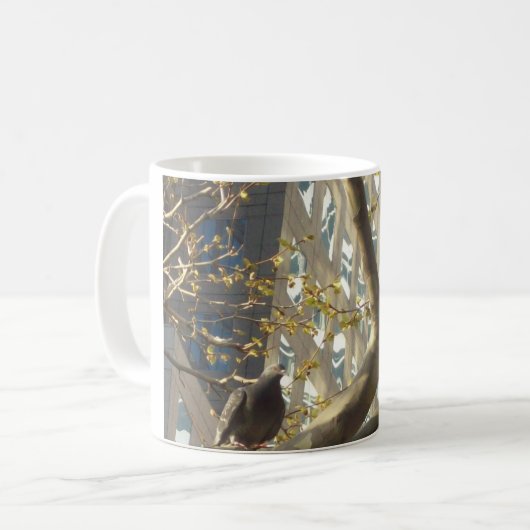 Mok van afbeelding van duve-liefhebbers (Voorkant links)