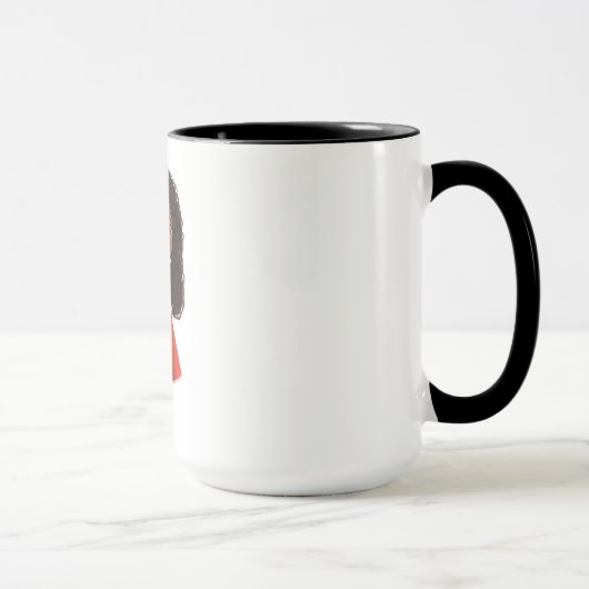 Mok van Afrikaanse Girl Coffee (Rechts)