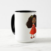 Mok van Afrikaanse Girl Coffee (Voorkant links)