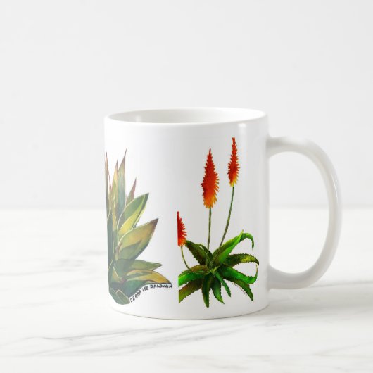 Mok van Agave en aloes koffie (Rechts)