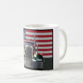 Mok van alle Amerikaanse peterbilt-koffie (Voorkant rechts)