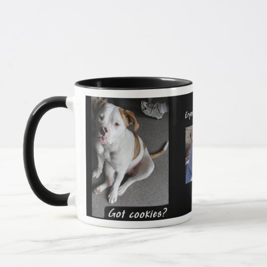 Mok van Amerikaanse Bulldog Puppy Coffee (Links)
