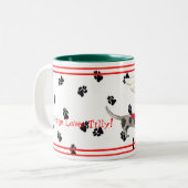 Mok van Angels Dapple Dachshund Pawprint van Gulli (Voorkant links)
