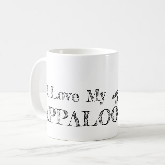 mok van appaloosa-paard (Voorkant links)