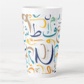 Mok van Arabische brieven koffie (Voorkant)