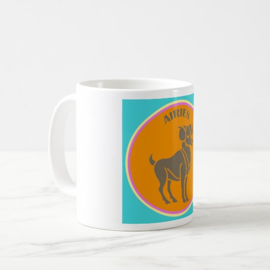 Mok van Aries Coffee (Voorkant links)