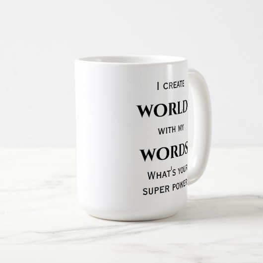 Mok van auteur of schrijver (Voorkant rechts)