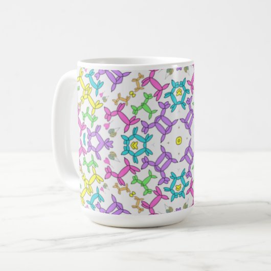 Mok van ballondierpatroon (Voorkant links)