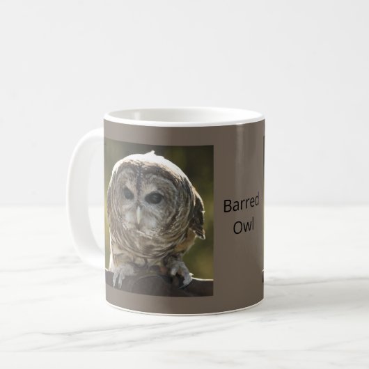 Mok van Barred Owl (Voorkant links)