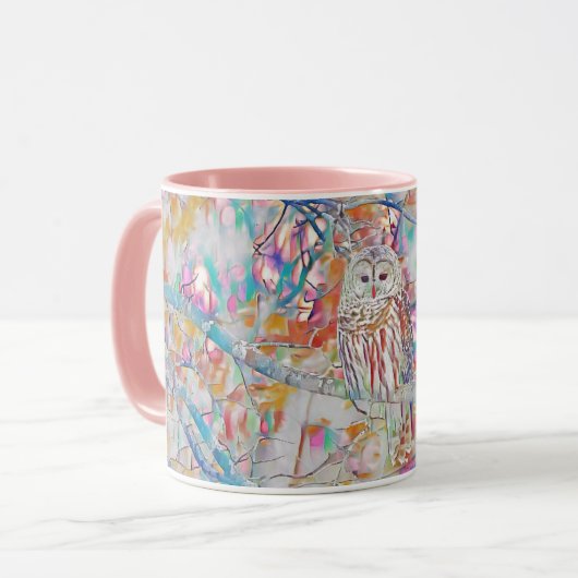 Mok van Barred Owl (Voorkant links)