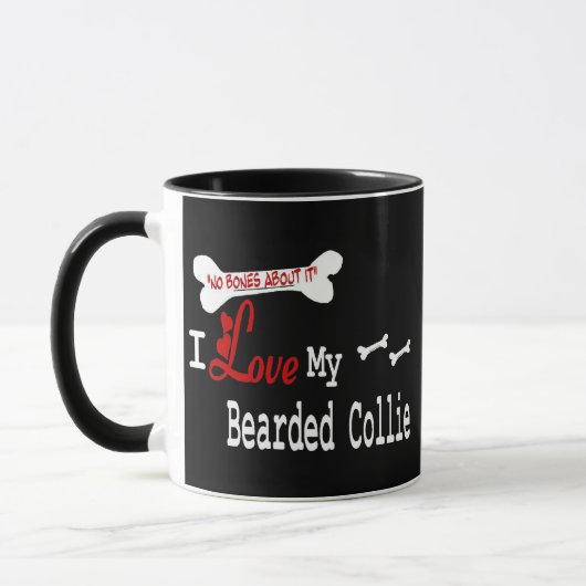 Mok van bedekte collie (I Love) (Links)