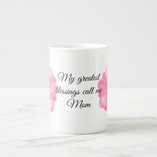 Mok van beenderporselein (Voorkant)