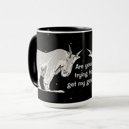 Mok van berggeit (Voorkant links)