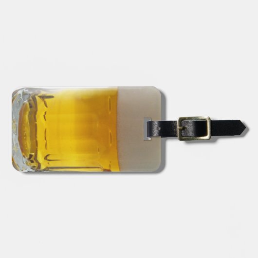 Mok van bier bagagelabel (Voorkant horizontaal)