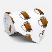 Mok van bier Caricature Stropdas (Opgerold)