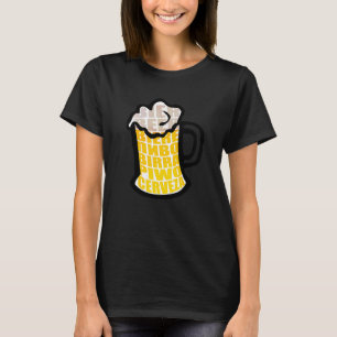 Mok van bier Drink schuimCerveza International Bee T-shirt