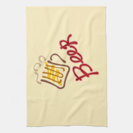 Mok van bier en keukenhanddoek voor schuim (Verticaal)