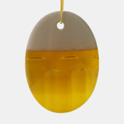 Mok van bier keramisch ornament (Voorkant)