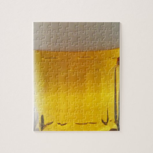 Mok van bier legpuzzel (Verticaal)