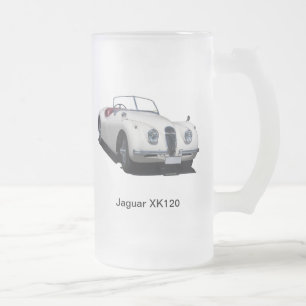 Mok van bier met afbeelding van Jaguar XK120