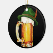 Mok van bier met Duits Pet Oktoberfest Keramisch Ornament (Links)