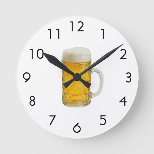 Mok van bier ronde klok (Voorkant)