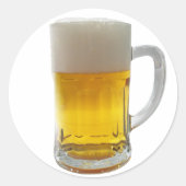 Mok van bier ronde sticker (Voorkant)