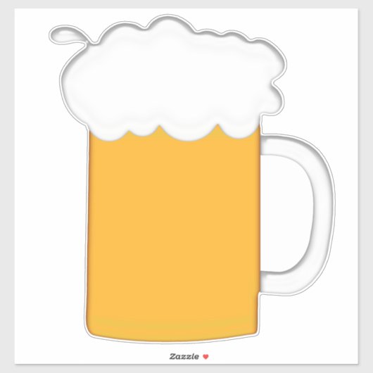 Mok van bier sticker (Vel)