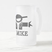 Mok van bier voor Deejays |  DJ-naam (Voorkant rechts)