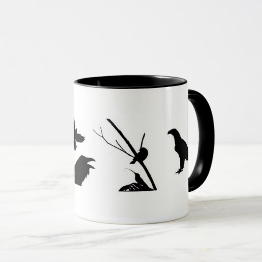 Mok van Bird Silhouette (Voorkant rechts)