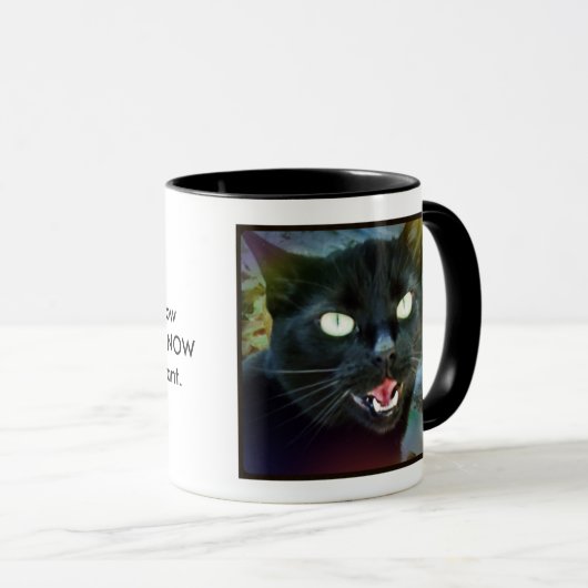 Mok van Black Cat Haiku (Voorkant rechts)