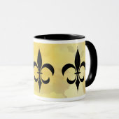 Mok van Black Gold Fleur-de-lis (Voorkant rechts)