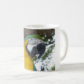 mok van blauwe en gouden papegaai (Voorkant rechts)