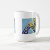 mok van blauwe giraffes (Voorkant rechts)