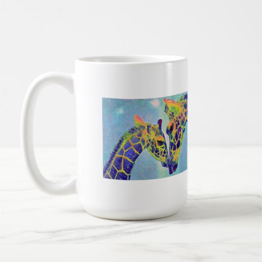 mok van blauwe giraffes (Links)