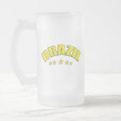 Mok van Braziliaans gevorst glasbier (Links)