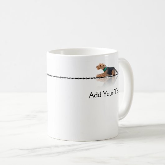 Mok van Brown and Black Welsh Terrier (Voorkant rechts)