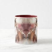 Mok van bruine en witte maïskolon (Midden)