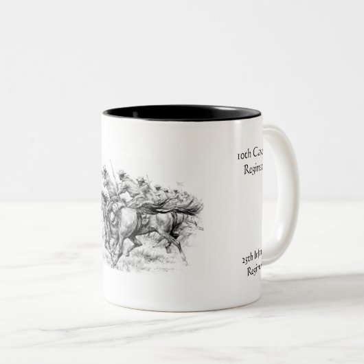 Mok van buffelsoldaten koffie (Voorkant rechts)